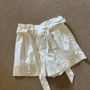 Zara high waisted paper bag shorts size S